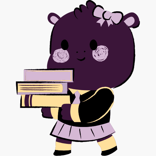 Children's character decoration: Lizard with pencil and paper.