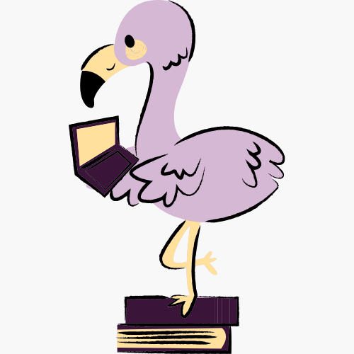 Children's character decoration: Turtle with stack of books.